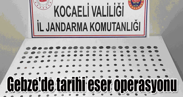 Gebze'de tarihi eser operasyonu