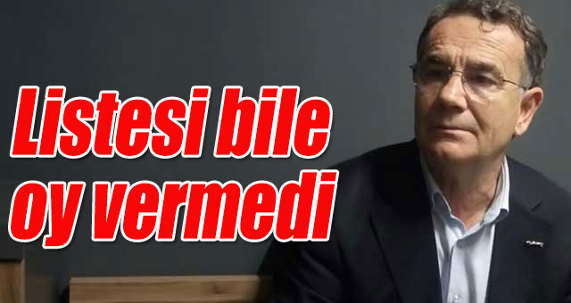 Yazdığı kadar bile oy alamadı