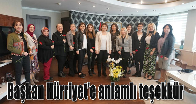 Başkan Hürriyet’e anlamlı teşekkür