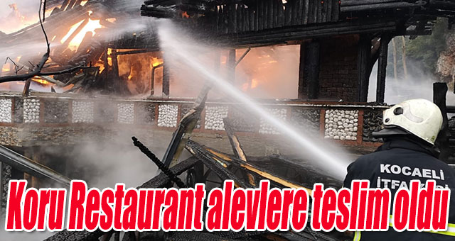 Koru Restaurant alevlere teslim oldu