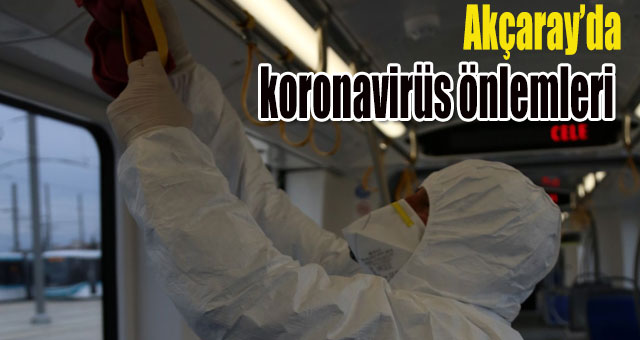 Akçaray’da koronavirüs önlemleri 