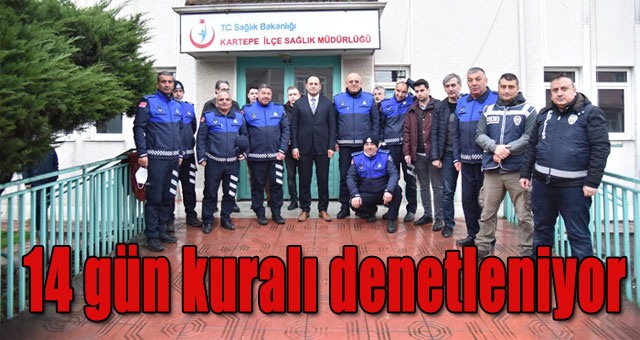 Kartepe'de yurt dışından gelenlere denetim