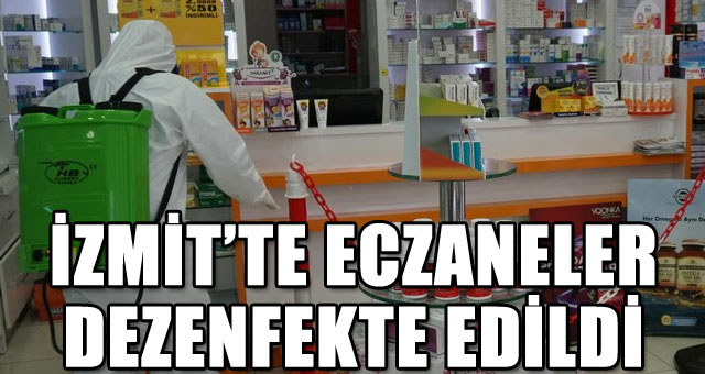 İzmit’teki Eczanelere, dezenfektasyon desteği