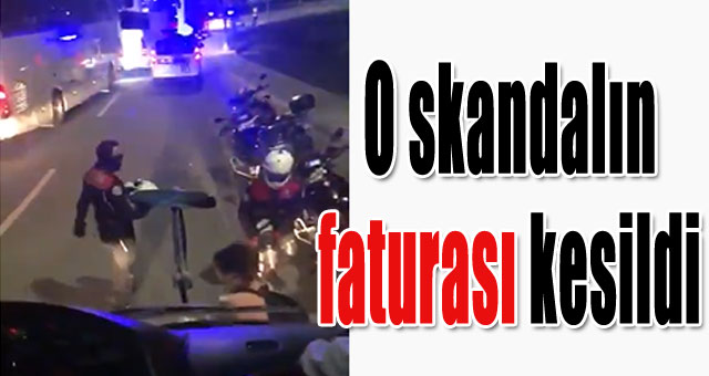 O skandalın faturası kesildi