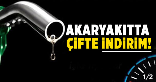Akaryakıtta çifte indirim