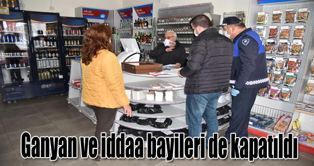 Kartepe'de Ganyan ve iddaa bayileri de kapatıldı
