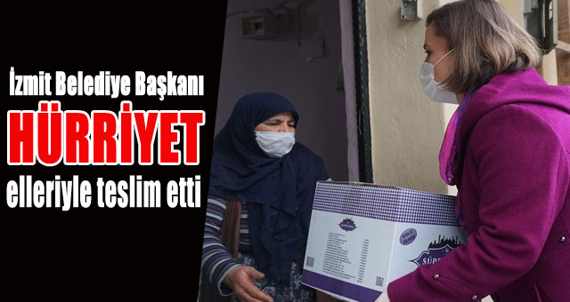 Başkan Hürriyet ilk gıda kolilerini elleriyle teslim etti