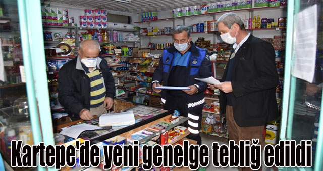 Kartepe'de yeni genelge tebliğ edildi