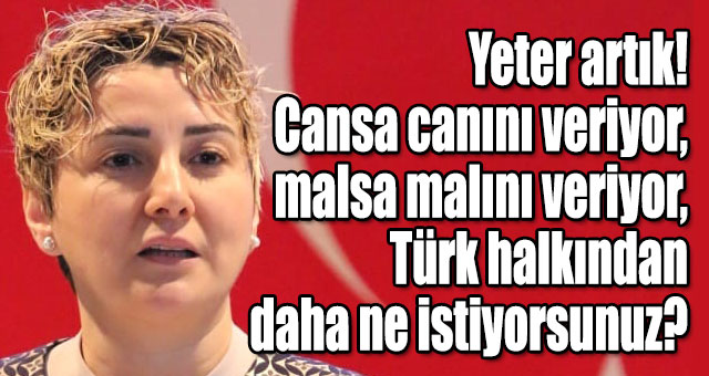 TÜRK HALKINA VERDİĞİNİZ ZARAR YETER ARTIK!