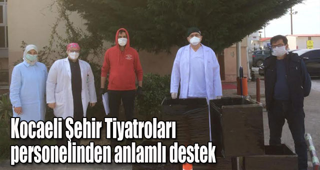 Kocaeli Şehir Tiyatroları personelinden anlamlı destek