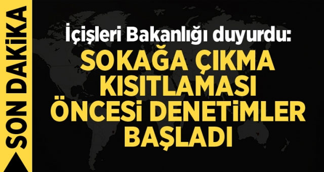 İçişleri Bakanlığı duyurdu! 