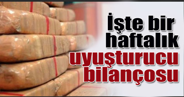 Uyuşturucu ile mücadele sürüyor