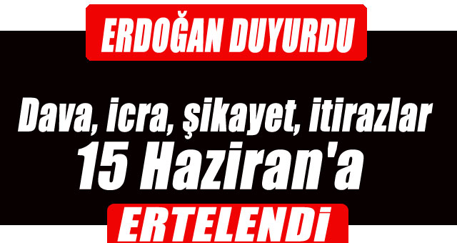 Zorunlu adli tatil uzadı