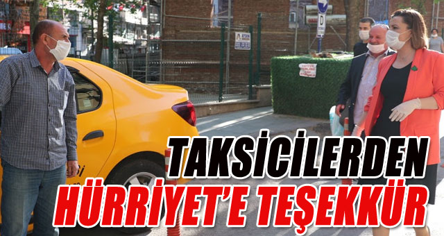Başkan Hürriyet’ten taksicilere sağlık kiti desteği