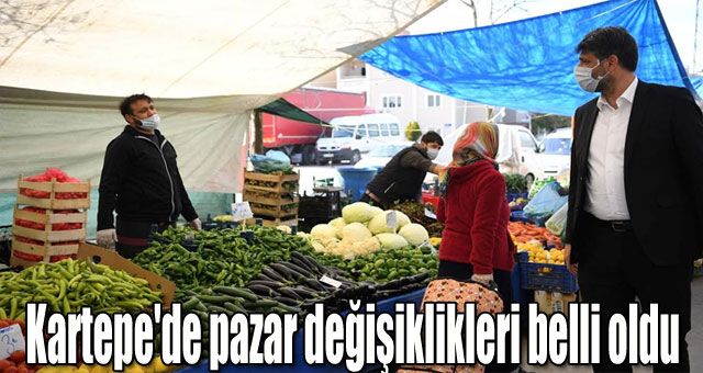 Kartepe'de pazar değişiklikleri belli oldu