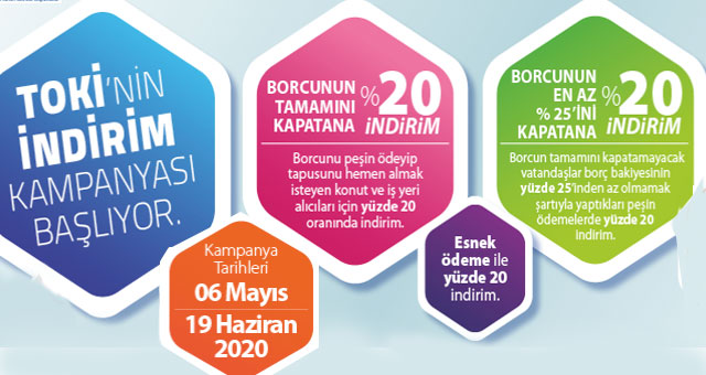 TOKİ’nin indirim kampanyası başlıyor