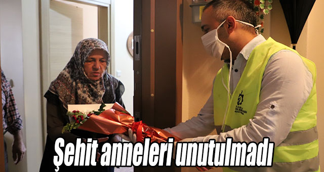 Şehit anneleri unutulmadı