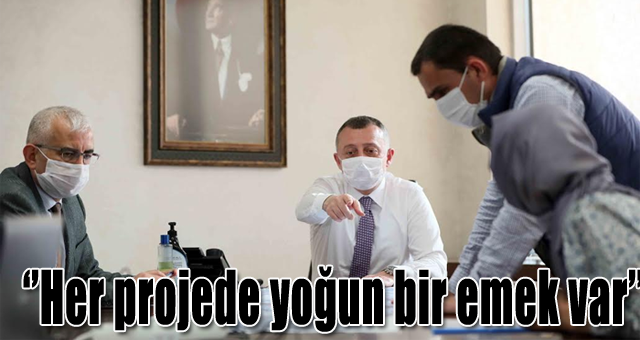 Başkan Büyükakın, ‘Her projede yoğun bir emek var’