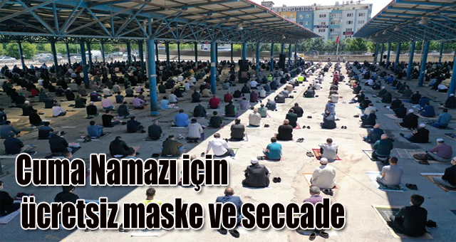 Cuma Namazı için ücretsiz maske ve seccade