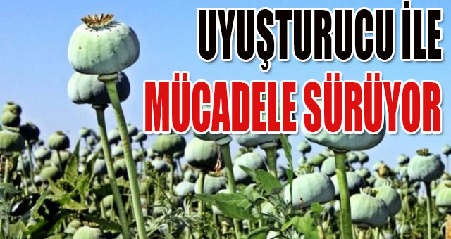 UYUŞTURUCU İLE MÜCADELE SÜRÜYOR