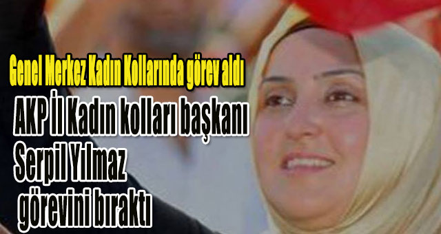 AKP İl Kadın kolları başkanı Serpil Yılmaz, görevini bıraktı