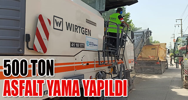 İzmit 42 Evler yan yolda yol onarımı yapıldı