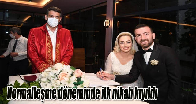 Normalleşme döneminde ilk nikah kıyıldı