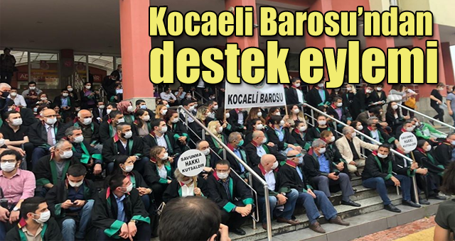 Kocaeli Barosu'ndan Ankara'daki baro başkanlarına destek eylemi