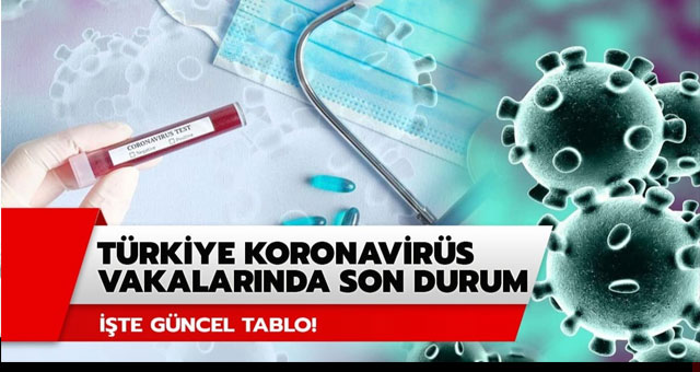 Koronavirüs tablosu güncellendi