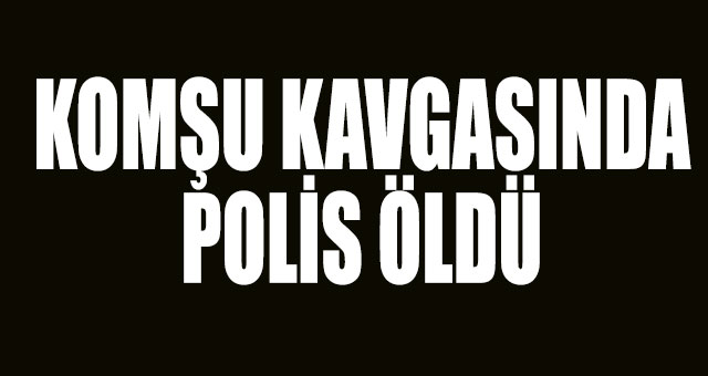 Komşu kavgasında polis öldü