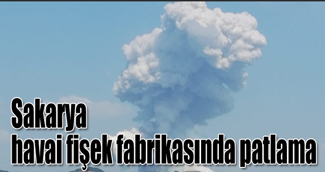 Sakarya  havai fişek fabrikasında patlama