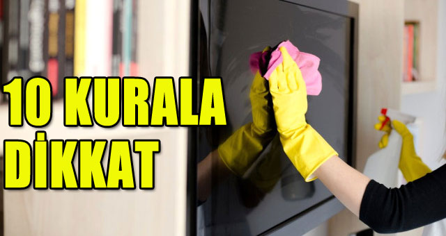 Televizyonunuzu temizlemeden önce aklınızda bulunsun