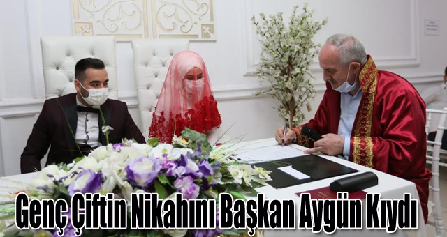 Genç Çiftin Nikahını Başkan Aygün Kıydı