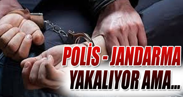 Jandarma polis yakalıyor