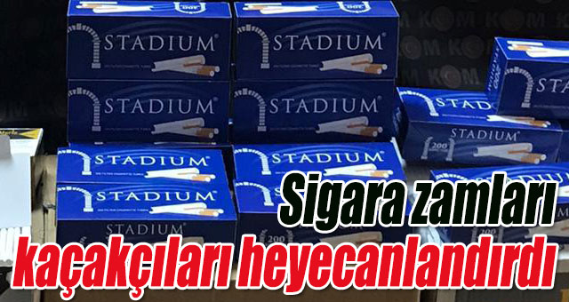 Sigara zamları kaçakçıları heyecanlandırdı