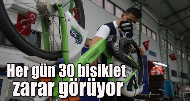 Her gün 30 bisiklet zarar görüyor