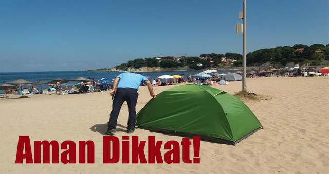  Plajlarda maske ve sosyal mesafeye dikkat