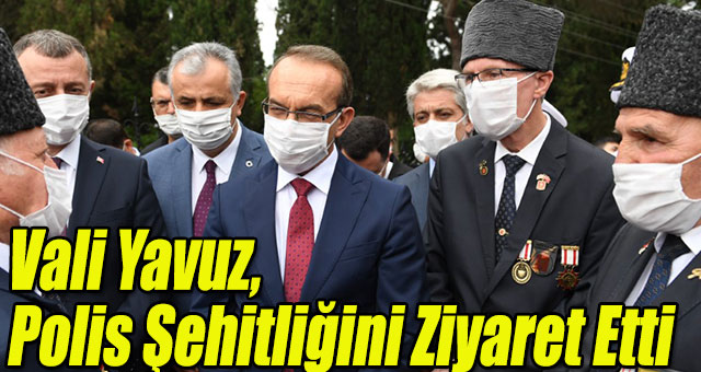 Vali Yavuz, Polis Şehitliğini Ziyaret Etti