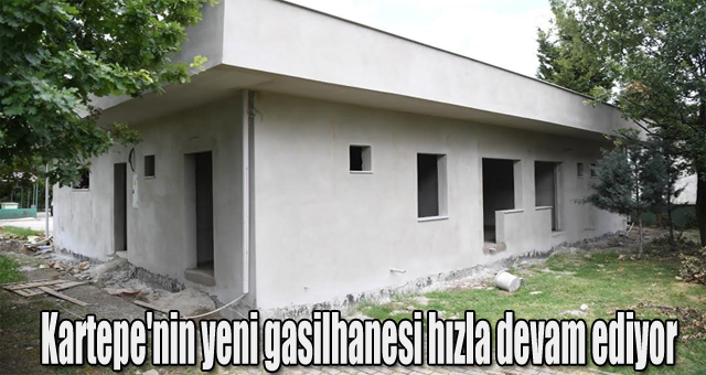 Kartepe'nin yeni gasilhanesi hızla devam ediyor