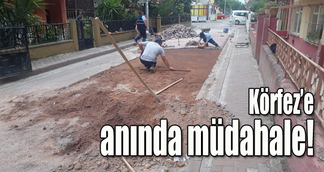 Körfez'e anında müdahale