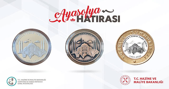 AYASOFYA İÇİN HATIRA PARASI BASILDI