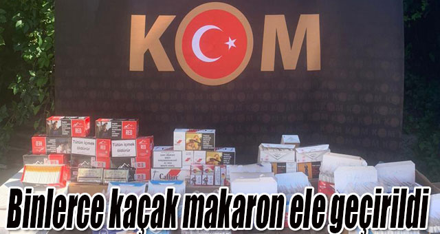 Kaçak makaron ele geçirildi