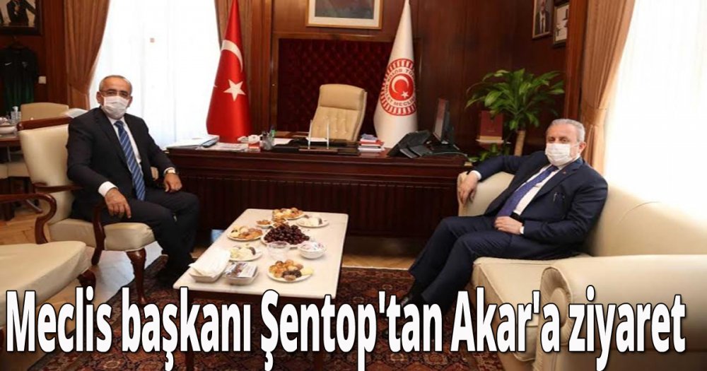 Meclis başkanı Şentop'tan Akar'a ziyaret