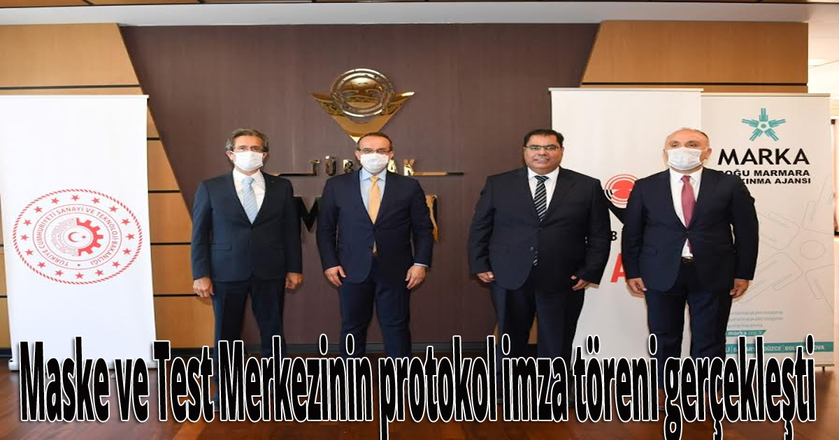  Maske ve Test Merkezinin protokol imza töreni gerçekleşti