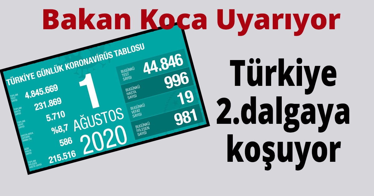 Bakan Koca Uyarıyor