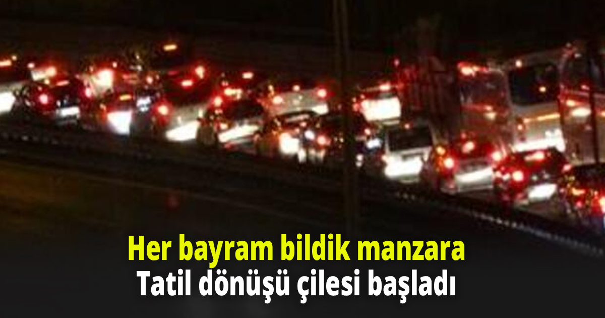 Her bayram bildik manzara