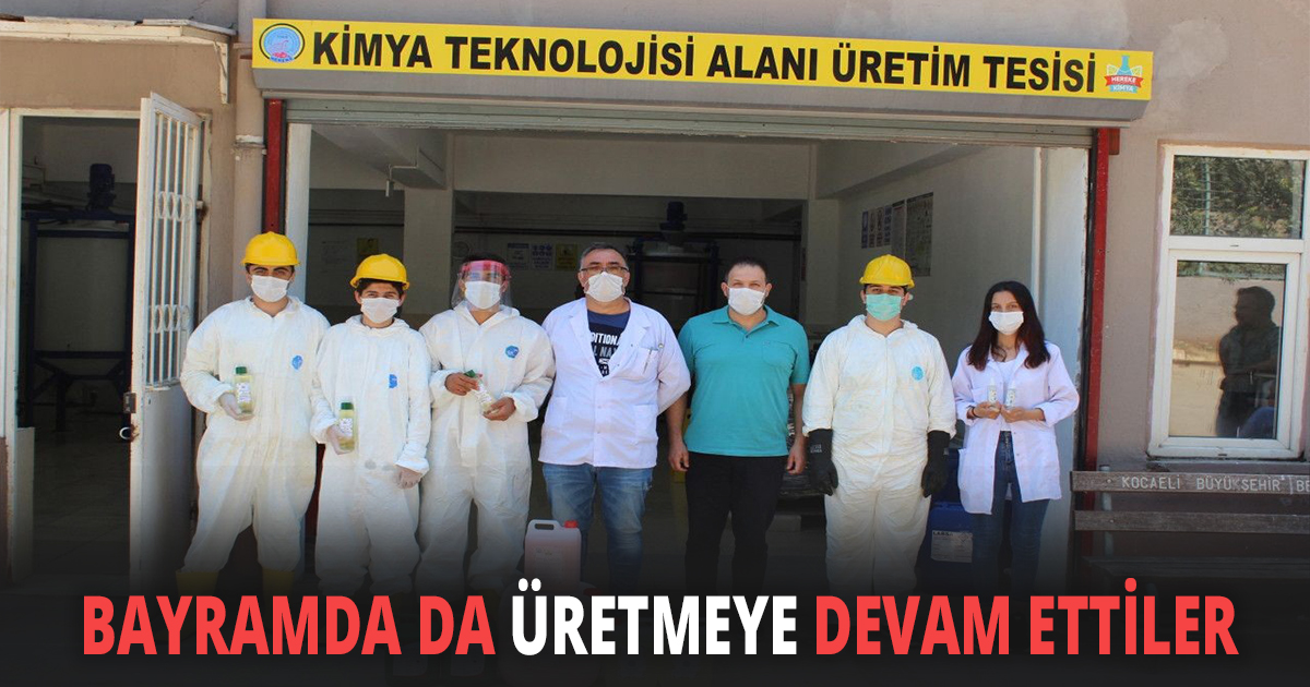 BAYRAMDA DA ÜRETMEYE DEVAM ETTİLER