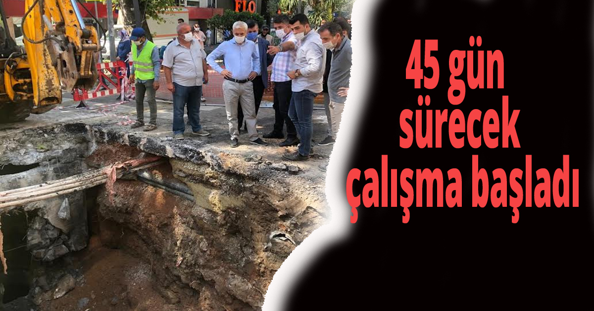 Alemdar Caddesi’nde altyapı çalışmaları başladı