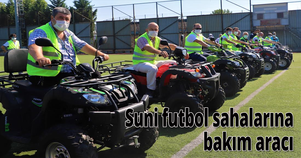  Suni futbol sahalarına bakım aracı