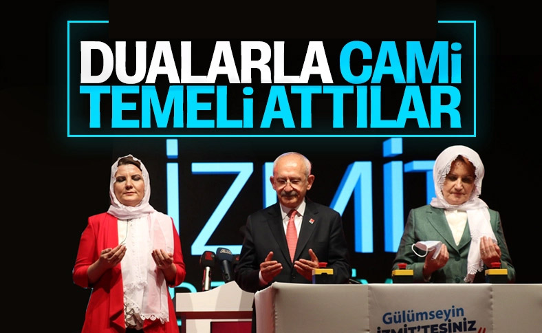 Kılıçdaroğlu ile Akşener, İzmit'te cami temeli attı